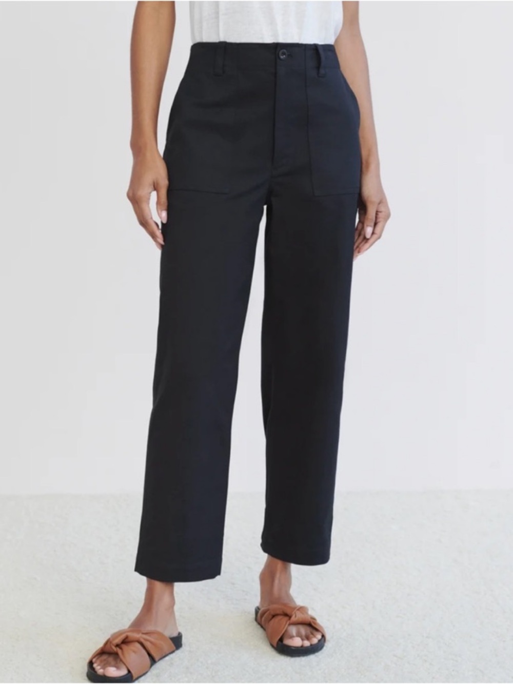 Jenni Kayne Ranger Trouser Utility Pant Straight Leg Navy Blue Size 12